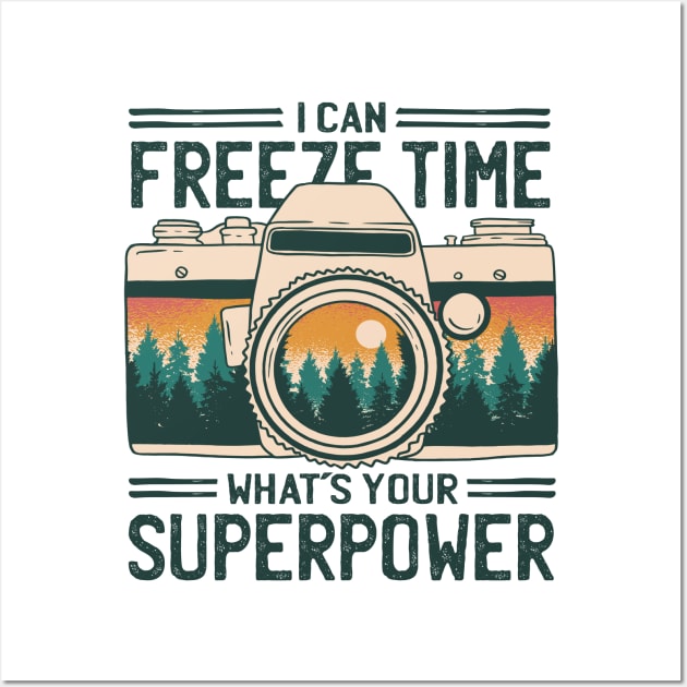 Time Freezer Superpower Snap Wall Art by Life2LiveDesign